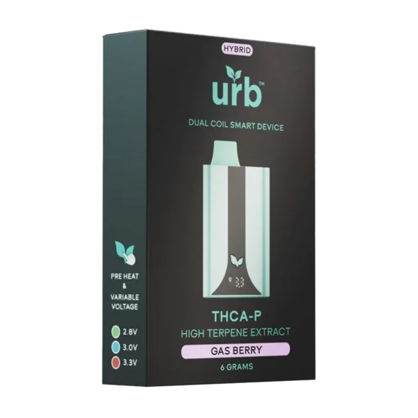 URB Dual Coil Smart Device THCA-P Disposables 6g - Image 5