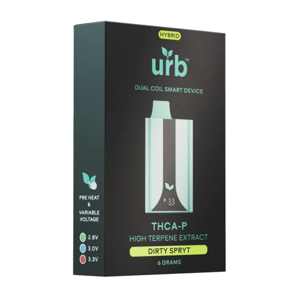 URB Dual Coil Smart Device THCA-P Disposables 6g - Image 3