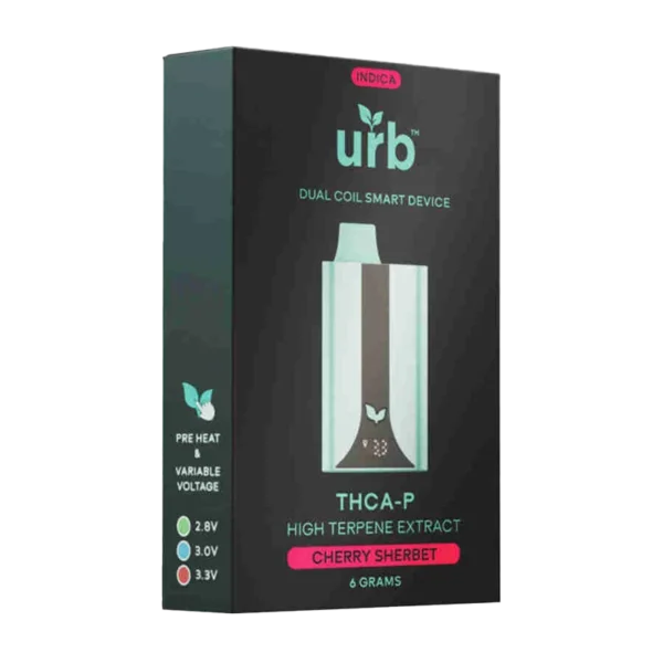 URB Dual Coil Smart Device THCA-P Disposables 6g - Image 2