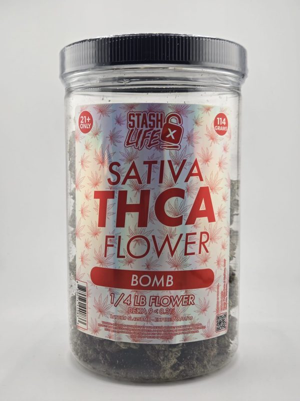 Stash Life Thca Flower QP Jar Sativa