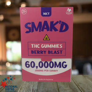 SMAK'D THC GUMMIES 60000MG 30CT BOX