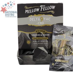MELLOW FELLOW BAKLAVA STICKS 40MG D9+CBD 40CT