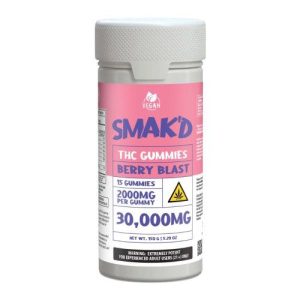SMAK'D THC 30000MG GUMMY BOTTLE