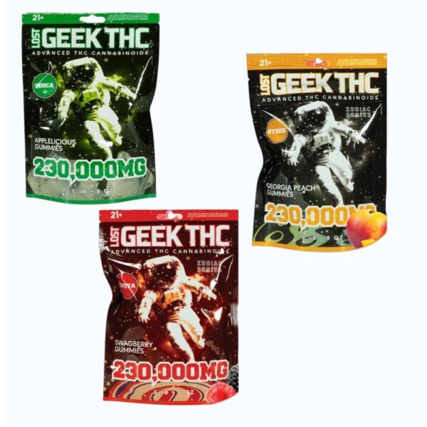 LOST GEEK THC - DELTA - GUMMY - D8+THD+THCJD+THCP+CBD - 8.5GM/CT - 27CT/PK