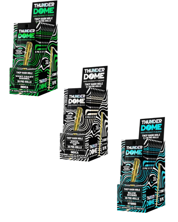 THUNDER DOME - DELTA - THCP - 2G PRE ROLL - EXOTIC HASH BADDER - 2/10 PKS