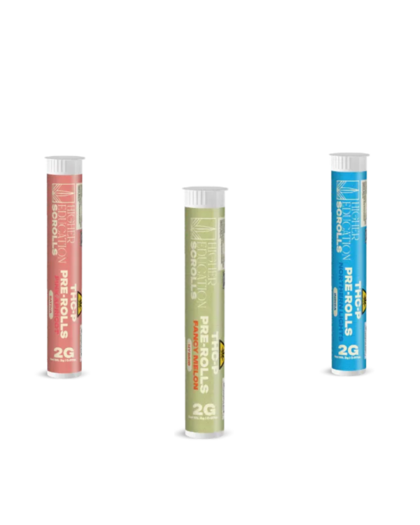 HIGHER EDUCATION - SCROLLS - THCP - PRE ROLL - 2G/CT - 20CT/PK