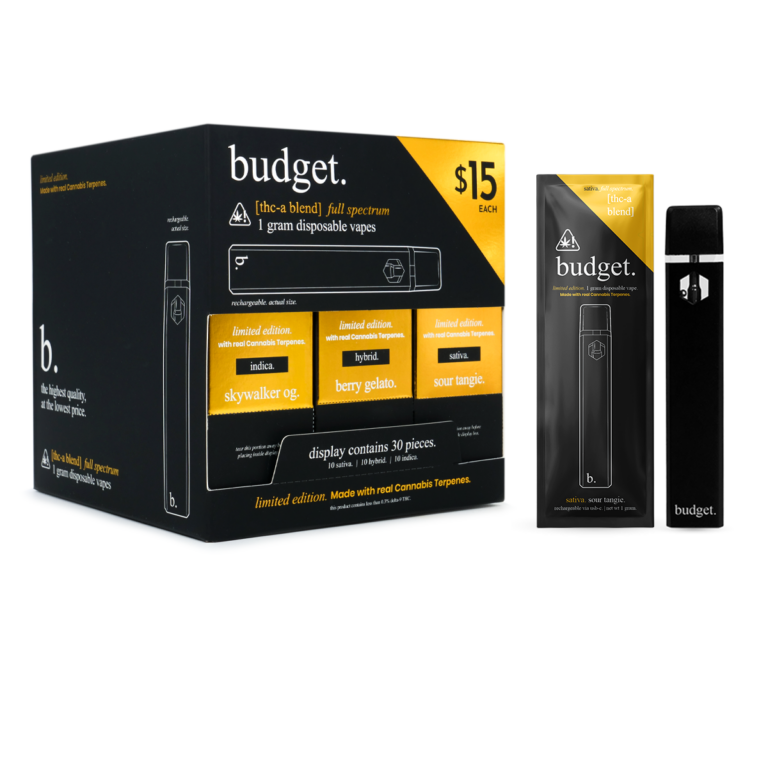 Budget | Variety Pack Ltd Ed | THCA | Disposable | 1g | 30ct (10/Strain)