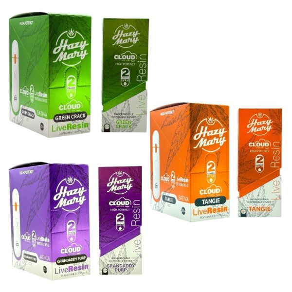 Hazy Mary | Cloud Edition | Disposable | THCP+THCV+HHC+D8 | 2g | 5ct