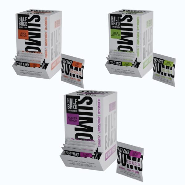 HALF BAK'D - SUMO SOUR'D 420MG GUMMIES 30/2CT DISPLAY