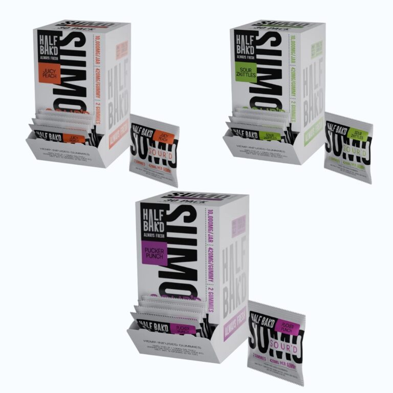 HALF BAK'D - SUMO SOUR'D 420MG GUMMIES 30/2CT DISPLAY