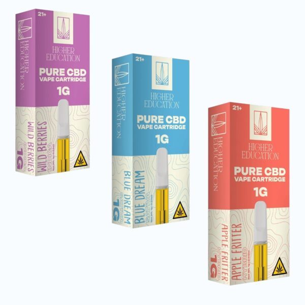 Higher Education | Delta | Vape Cartridge | Pure Cbd | 1g | 5ct
