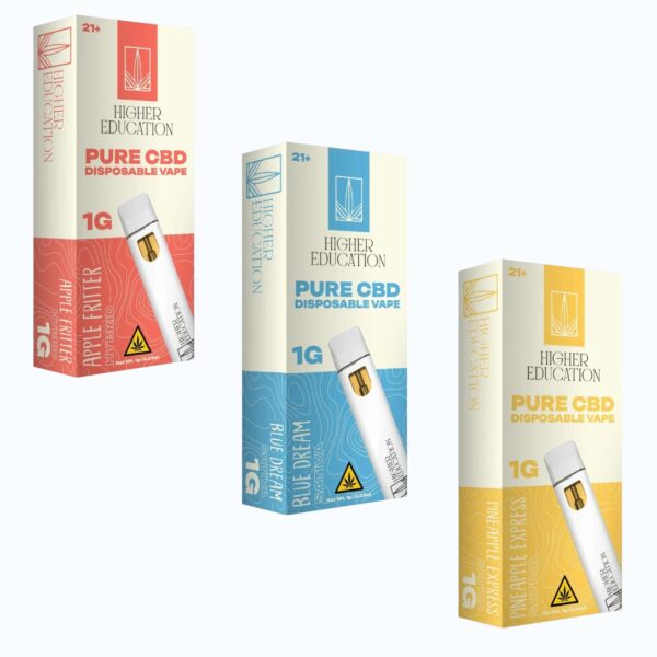 Higher Education | Delta | Disposable Vape | Pure Cbd | 1g | 5ct