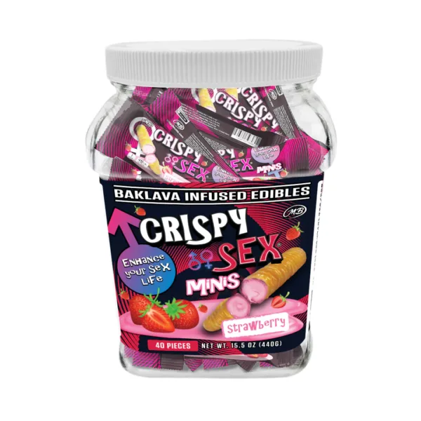 CRISPY SEX - MINI - BAKLAVA INFUSED EDIBLES - 40CT/JR - STRAWBERRY