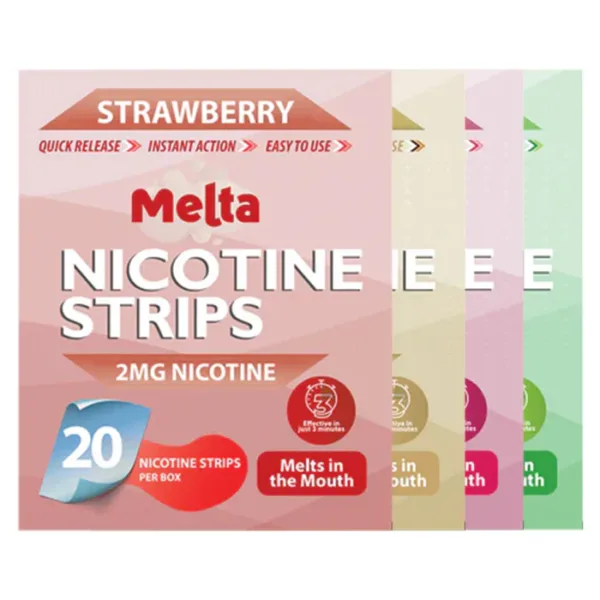 MELTA - NICOTINE STRIPS - 2MG - 20CT/PK - 5PK/BX