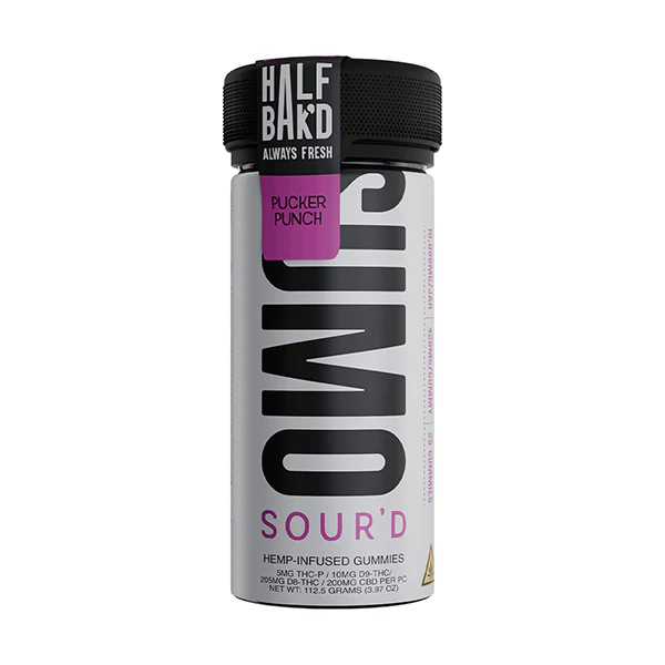 HALF BAK'D - SUMO SOUR'D - 10000MG - GUMMIES 25CT/JAR - PUCKER PUNCH