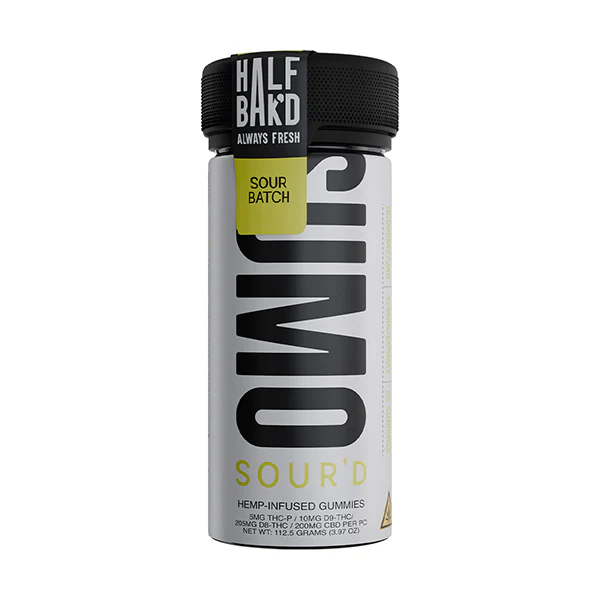 HALF BAK'D - SUMO SOUR'D - 10000MG - GUMMIES 25CT/JAR - SOUR BATCH