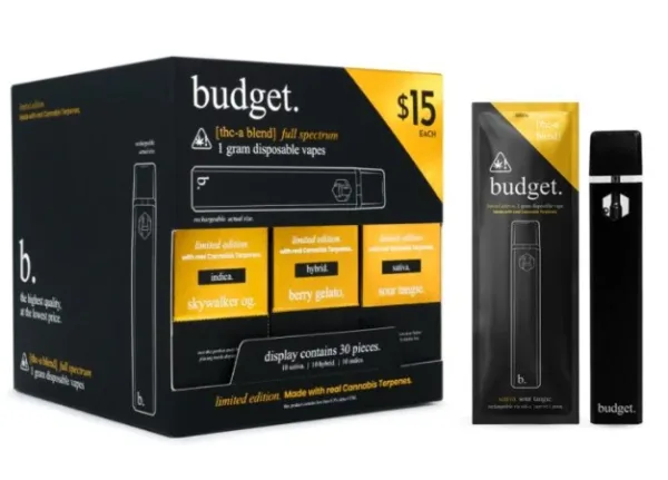 Budget | Ltd Ed | Disposable | THCA | 1g | 10ct Refill Box