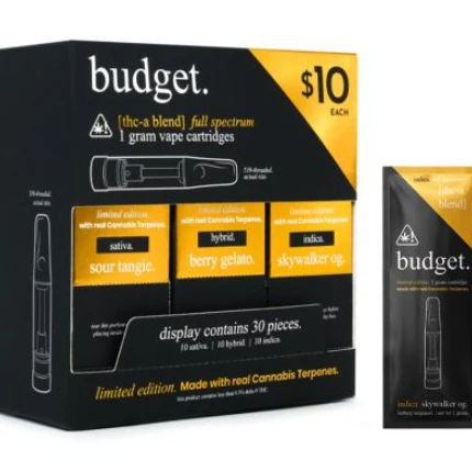 Budget | Ltd Ed | Cartridge | THCA | 1g | 10ct Refill Box