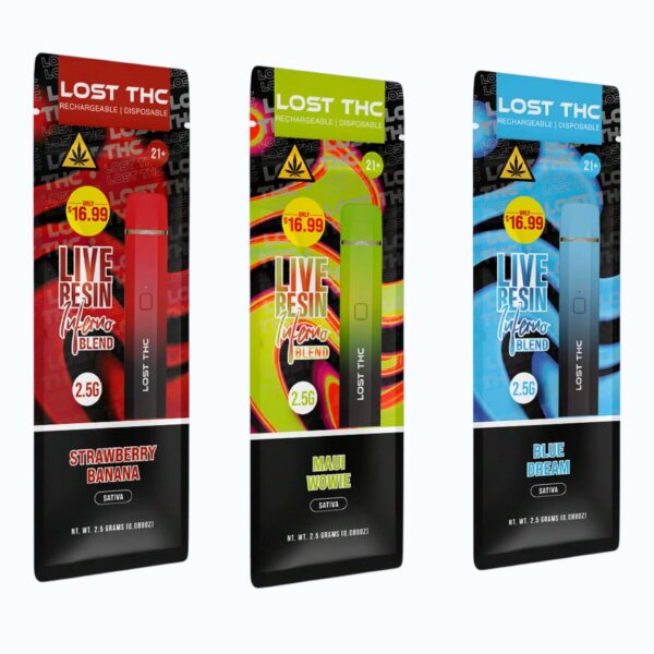 LOST THC - DELTA - DISPOSABLE - INFERNO BLEND - V5 - LR - THCP+D8+CBD - 2.5G - 10CT/PK