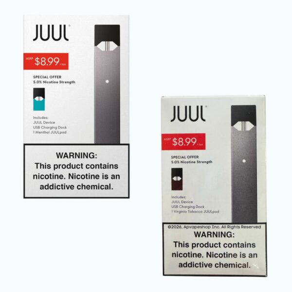 JUUL DEVICE+1 POD 5% $8.99 4/BX