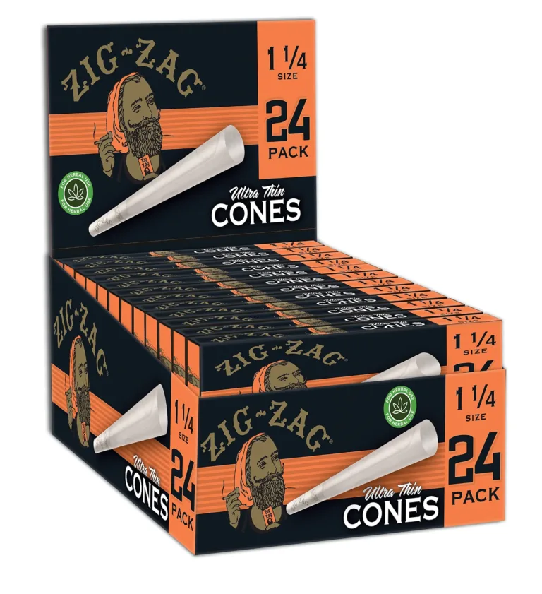 ZIG ZAG - SMOKING ACC - CONE - 1 1/4 SIZE - 24CT/PK - 12PK/BX - ULTRATHIN