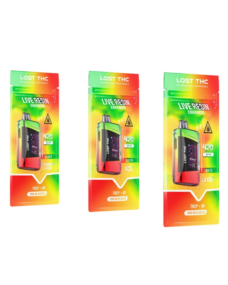 LOST THC V3 THCP+D8 7500MG 420 EDITION DISPOSABLE 5PK