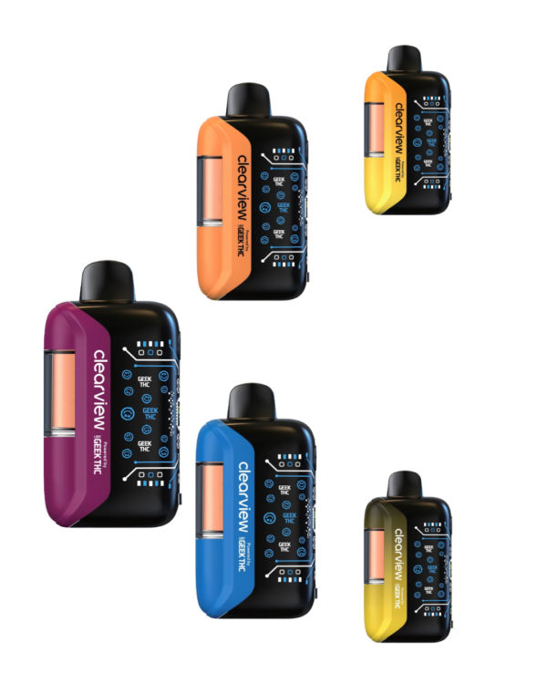 LOST GEEK THC - DELTA - DISPOSABLE VAPE - CLEARVIEW - D8+CRD+THC-P+THC-H - 9.3MG/CT - 5CT/BX
