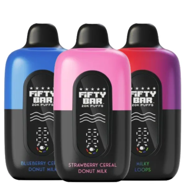 FIFTY BAR V2 | 20000 | NICTOINE | DISPOSABLE VAPE | 5% | 5CT/BX