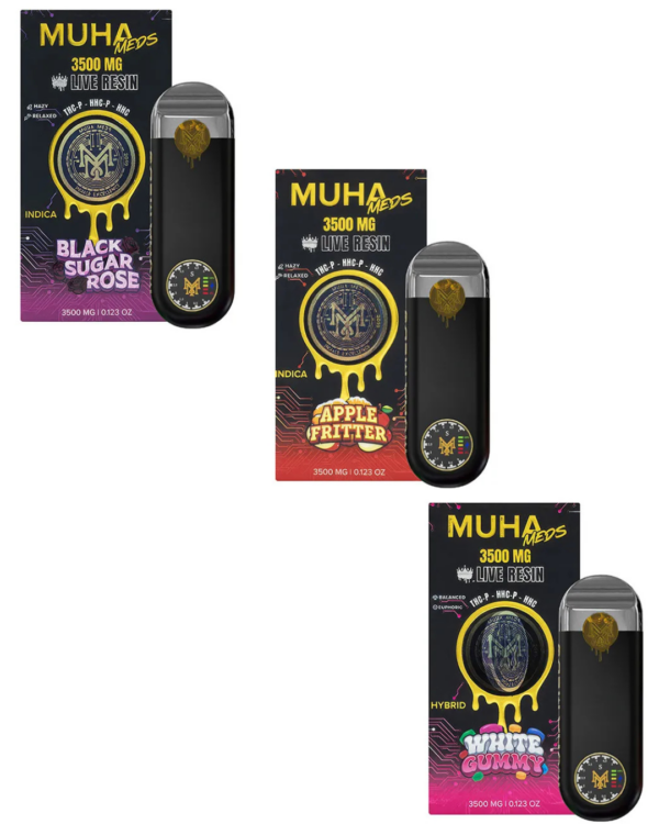 MUHAMEDS - DELTA - DISPOSABLE VAPE - LR - THCP+HHCP+HHC - 3.5GM/CT - 5CT/BX