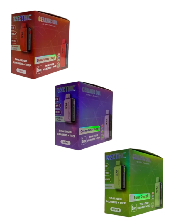 RAZ THC LIQUID DIAMONDS 6ML DISPOSABLE 5PK