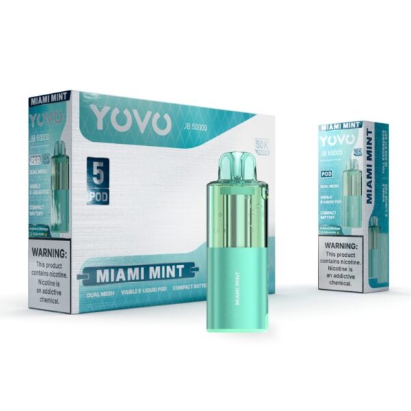 YOVO - JB 50000 - NICOTINE - DISPOSABLE POD - 5% - 5CT/BX