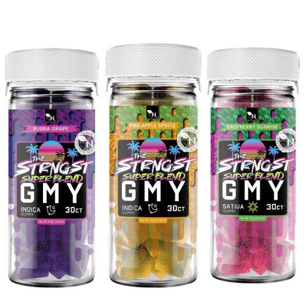 AGFN | The Strngst Super Blend | Gummies | D8+D9+HHC+THCP | 200mg | 30ct Jar (6000mg)