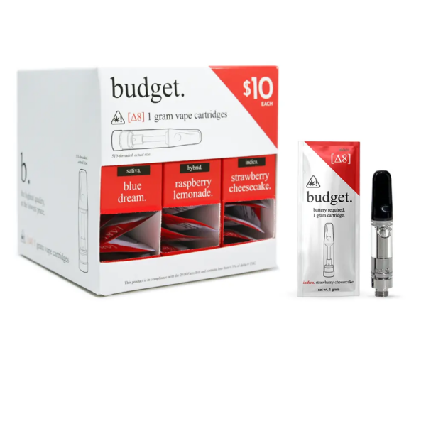 Budget | Variety Pack | D8 | Cartridge | 1g | 30ct (10/Strain)