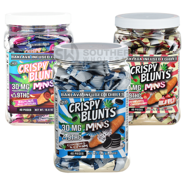CRISPY BLUNTS MINIS D9 30MG 40CT JAR