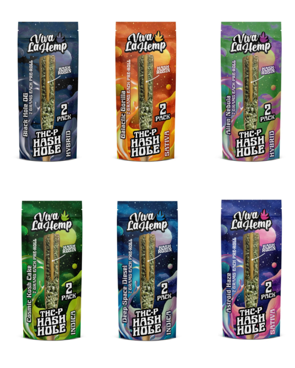 VIVA LA HEMP - PREROLLS - HASH HOLE W/ KIEF - 2GM - 6/2PK