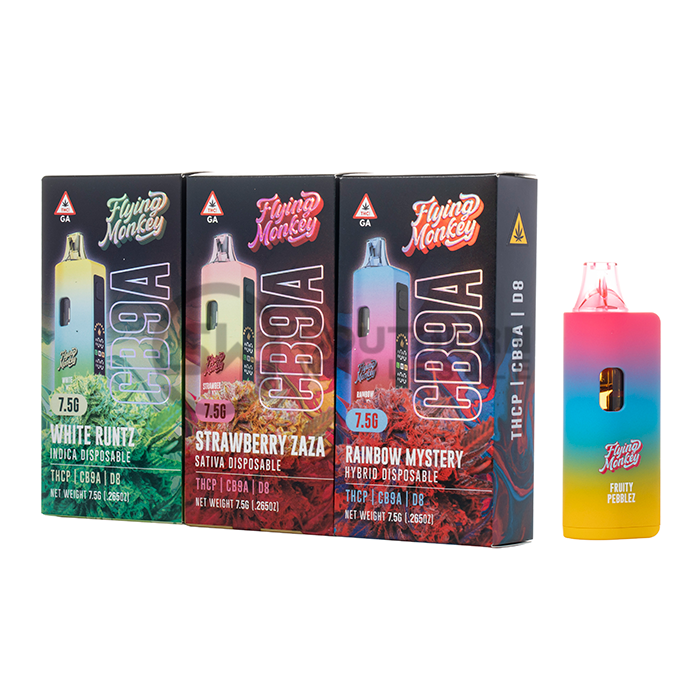FLYING MONKEY - DELTA - DISPOSABLE VAPE - V2 - LR - THCP+D8 - 7.5GM/CT - 5CT/BX