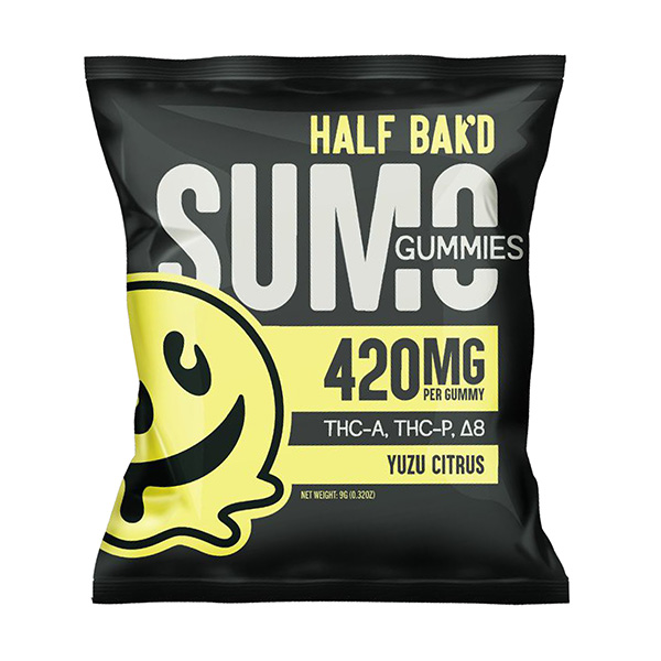 HALF BAK'D - SUMO - 420MG - GUMMIES 30/2CT DISPLAY - YUZU CITRUS