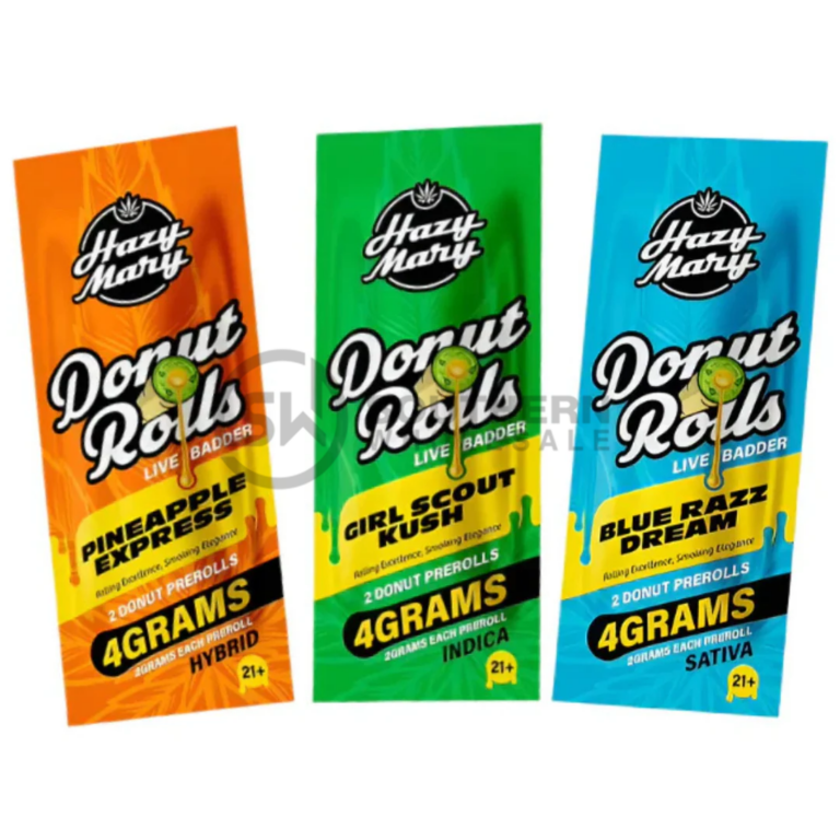 Hazy Mary | Donut Rolls | Preroll | THCP | 2g | 10/2pk
