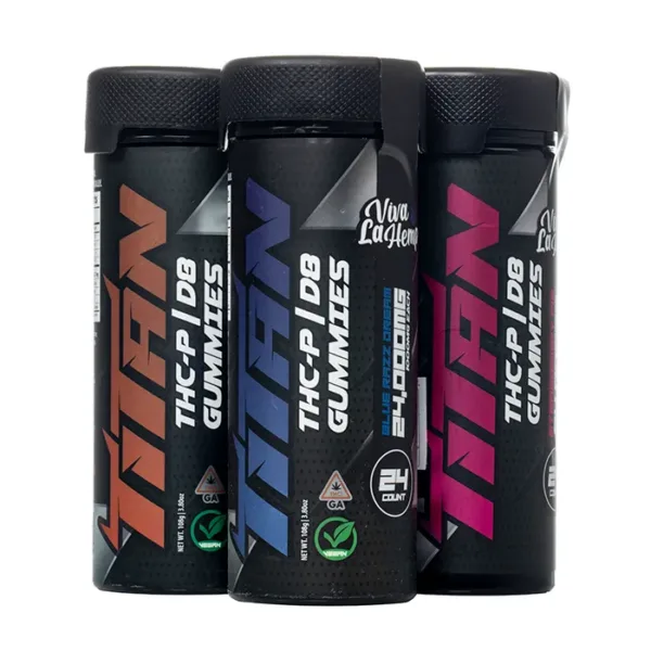 VIVA LA HEMP - TITAN GUMMIES (D8+THCP) - 1000MG (24000MG/JR) - 24CT/JR