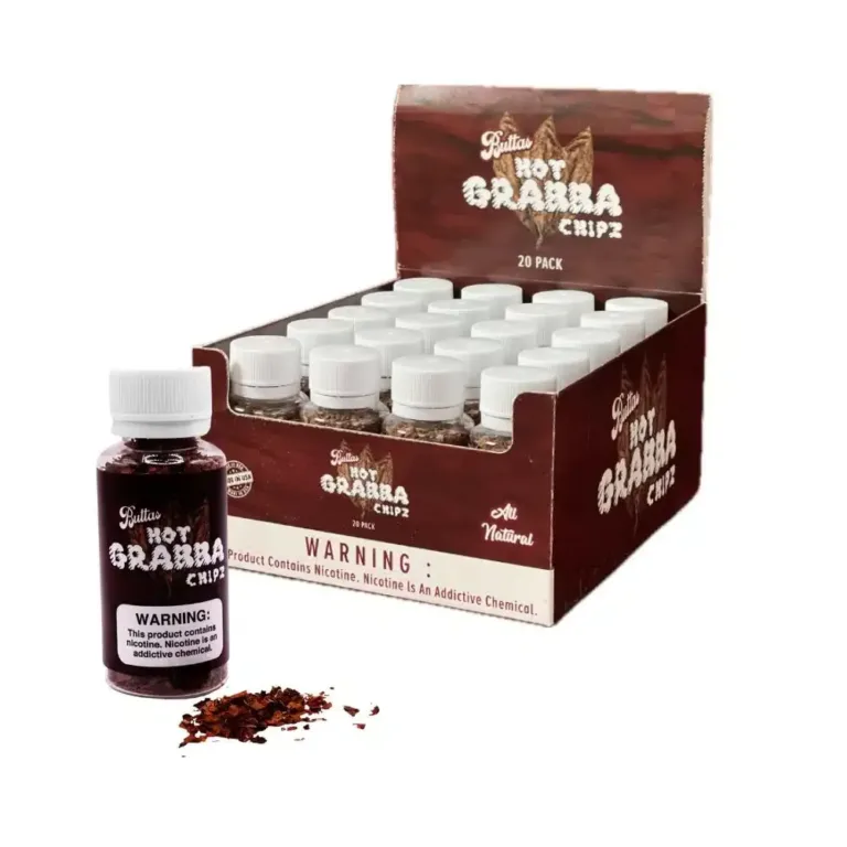 BUTTAS - HOT GRABBA CHIPS - TOBACCO - 20CT/PK