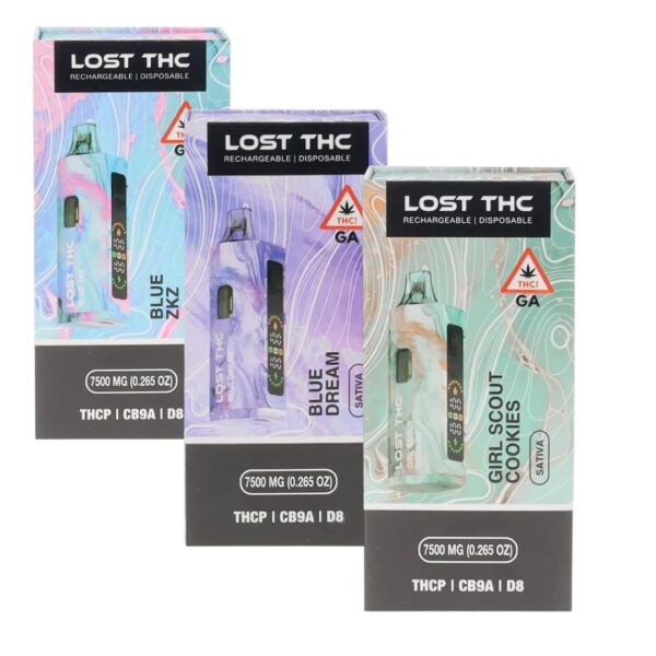 LOST THC - DELTA - V2 - THCP+D8+CBD - LR - 7500MG - 5CT/PK
