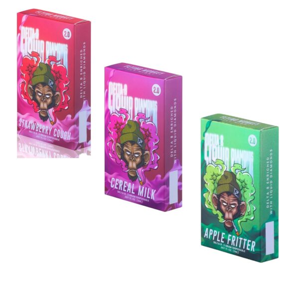 FLYING MONKEY - DELTA - DISPOSABLE - ROSIN ENHANCED - THCP - 2G - 5CT/BX