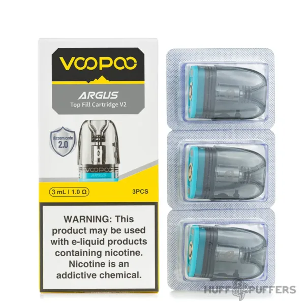 Voopoo | Argus V2 | Pod | 3mL | 3pk | Top Fill | 1.0Ω