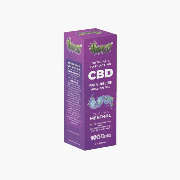 NARCO - CBD - PAIN RELIEF ROLL - GEL - COOLING MENTHOL - 1000MG