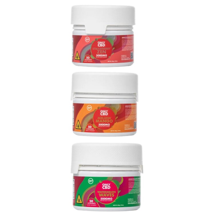 ONLY CBD - DELTA - GUMMIES - 100MG/CT - 50CT/JR(5000MG)
