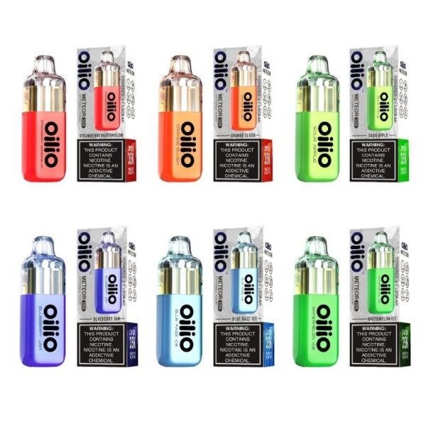 OILIO METEOR - 35K - NICOTINE - DISPOSABLE VAPE - POD - 5CT/BX