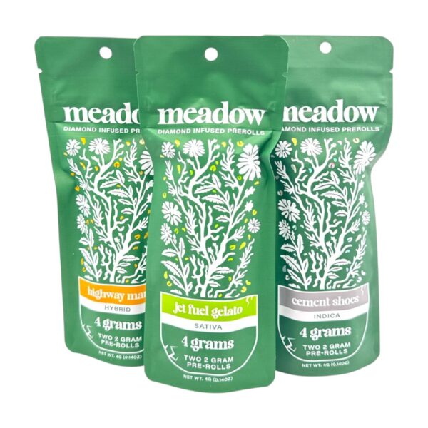 MEADOW - DELTA - PRE-ROLL - DIAMOND INFUSED - 2G/CT - 2CT/PK - 12PK/BX