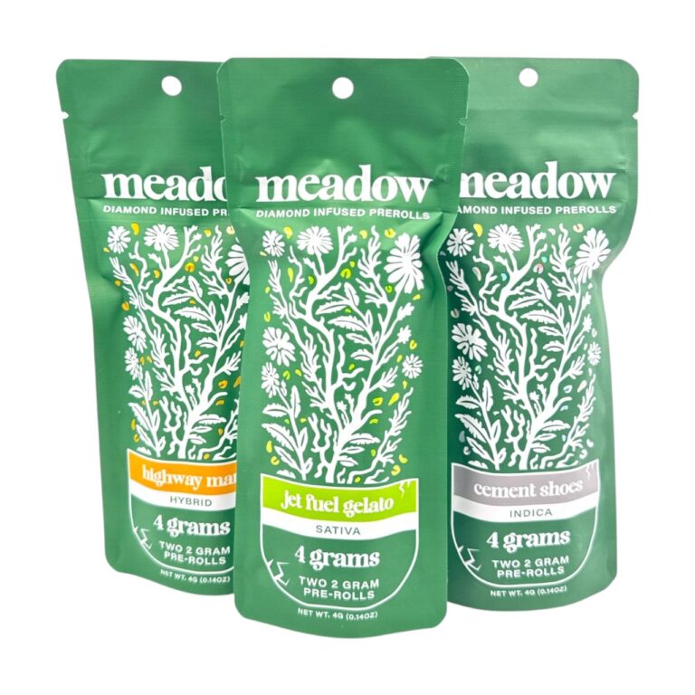 MEADOW - DELTA - PRE-ROLL - DIAMOND INFUSED - 2G/CT - 2CT/PK - 12PK/BX
