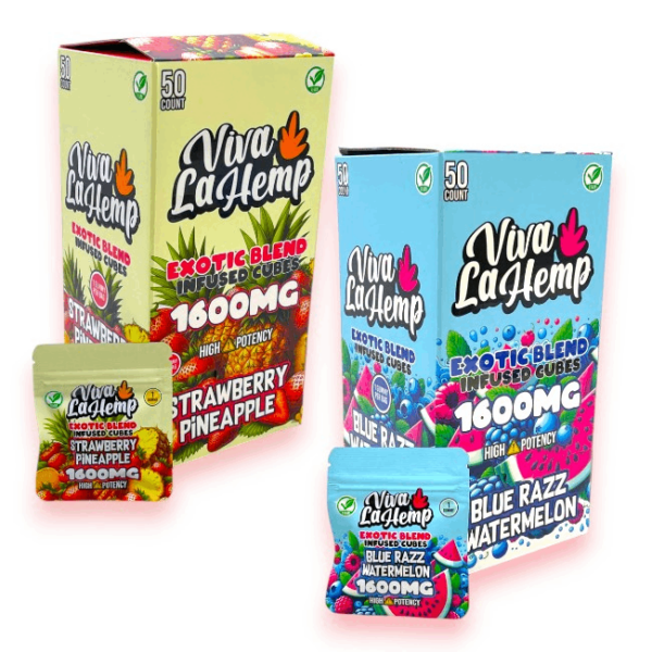 VIVA LA HEMP - GUMMY - EXOTIC BLEND (D8+D9+THCP) - 1600MG - 50/1PK