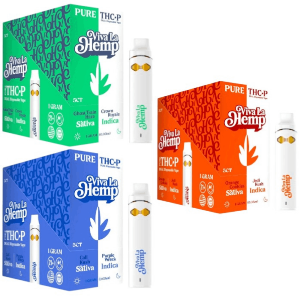 VIVA LA HEMP - HEMP DISPOSABLES - THCP DUAL MODE - 1GM - 5CT